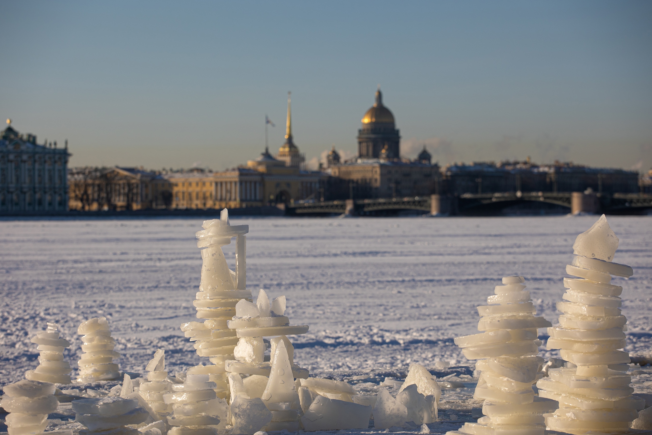 ледяные скульптуры петропавловская крепость