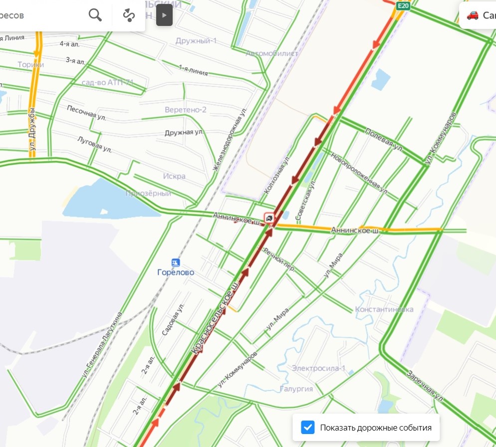 Спб красносельское шоссе карта