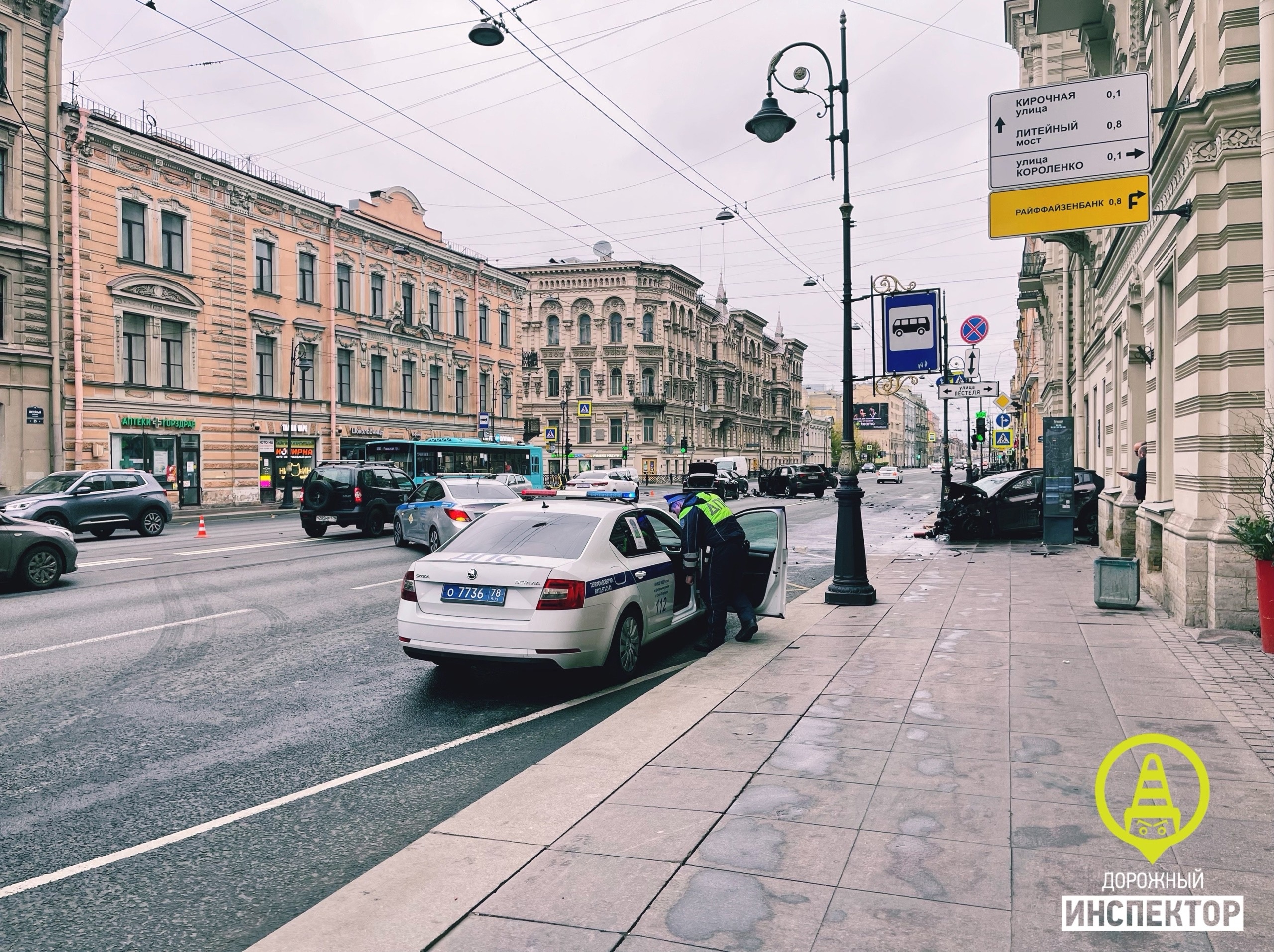 По факту смертельного ДТП на Литейном проспекте возбуждено уголовное дело —  Мегаполис